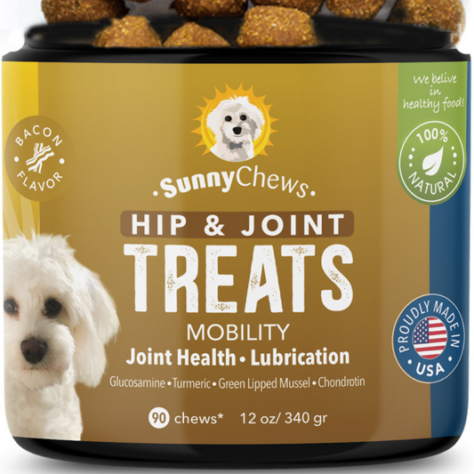 Hip & Joint Mobility %100 Natural Treat For Dogs 90 Chews - 12 oz